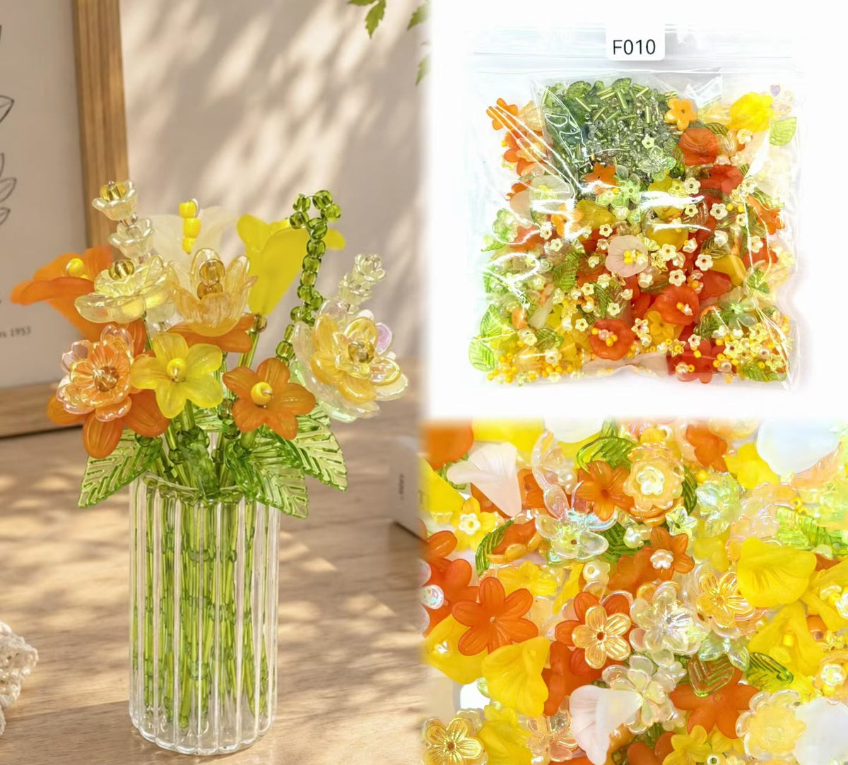 DIY Beaded Flower Kit for Adults