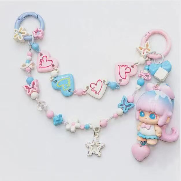 Painted-through holes, suspended holes, acrylic bead strings and beads, straight holes, interlocking beads, DIY handmade accessory materials.
