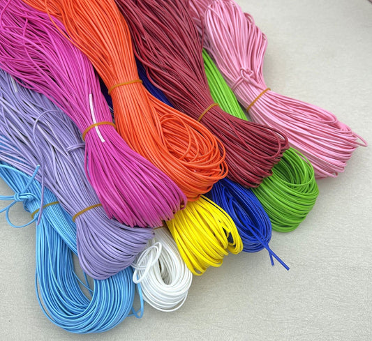2mm four-fold soft leather colored decorative strip, shiny leather strip, DIY beaded string, artificial leather rope