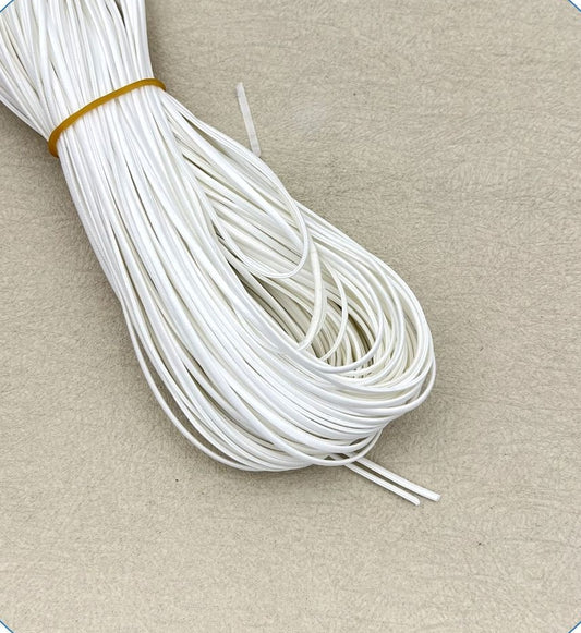 2mm four-fold soft leather colored decorative strip, shiny leather strip, DIY beaded string, artificial leather rope