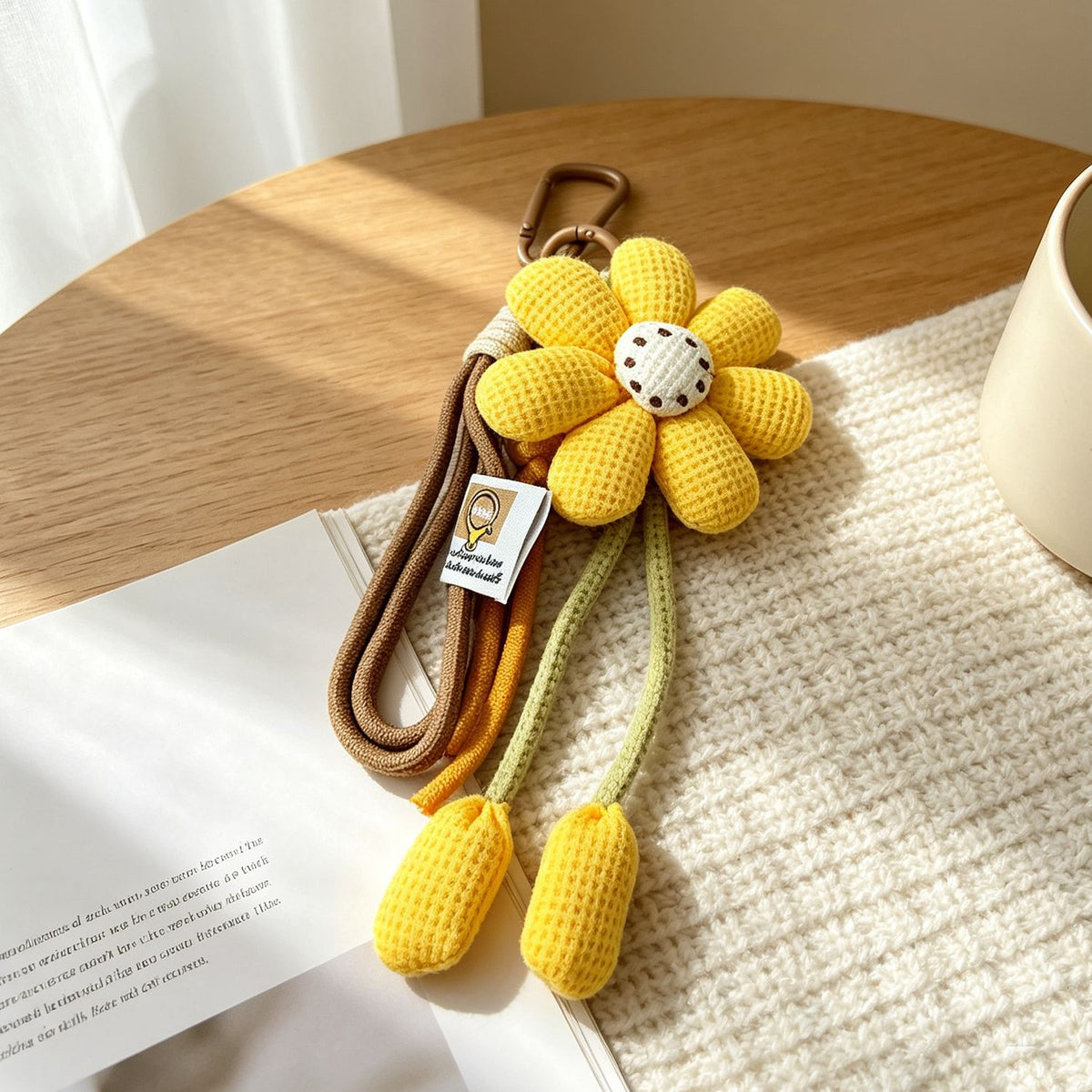 Cute cartoon flower pendant for girls' bags and mobile phone accessories